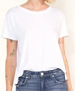 AMO Clothing Twist Tee - White