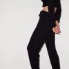LNA Brushed Rib Pant - Black 2 LNA Brushed Rib Pant - Black