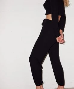 LNA Brushed Rib Pant - Black