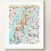 A.B. Newton Area Map Art Print - NYC Home & Gift