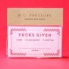 M.C. Pressure Home & Gift Fucks Given - Letterpress Card Pack 1 M.C. Pressure Home & Gift Fucks Given - Letterpress Card Pack