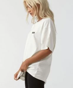 Joah Brown Oversized Crew Tee - Off White Clothing