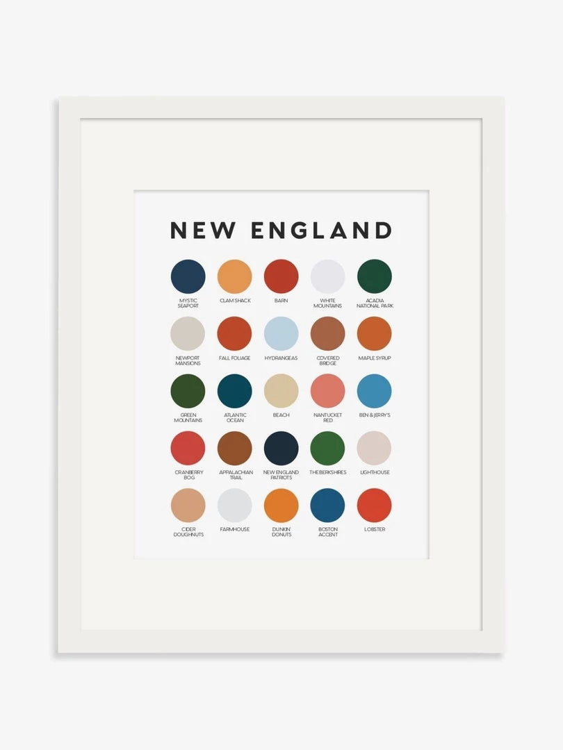 Lunch City Studio New England Color Palette Print Home & Gift 4 Lunch City Studio New England Color Palette Print Home & Gift