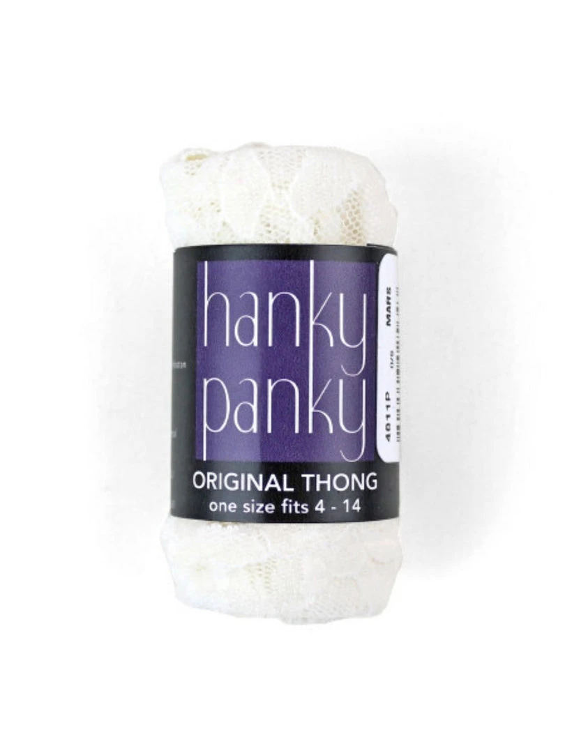 Hanky Panky Clothing Original Rise Thong - Marshmallow 3 Hanky Panky Clothing Original Rise Thong - Marshmallow