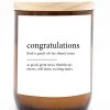 The Commonfolk Home & Gift Congratulations Dictionary Candle