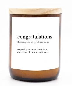 The Commonfolk Home & Gift Congratulations Dictionary Candle