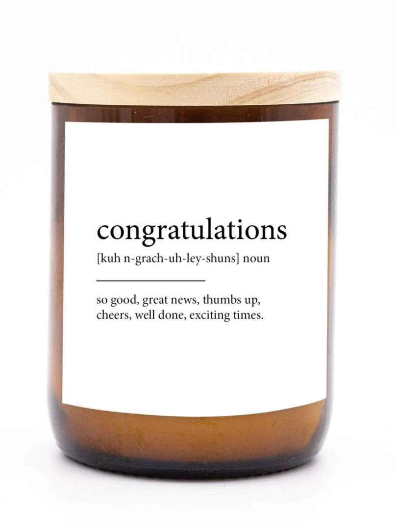 The Commonfolk Home & Gift Congratulations Dictionary Candle 3 The Commonfolk Home & Gift Congratulations Dictionary Candle