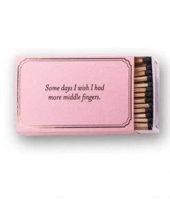 Matchdaddy More Middle Fingers Match Box