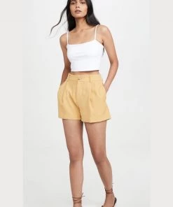 Susana Monaco String Crop Tank - Sugar