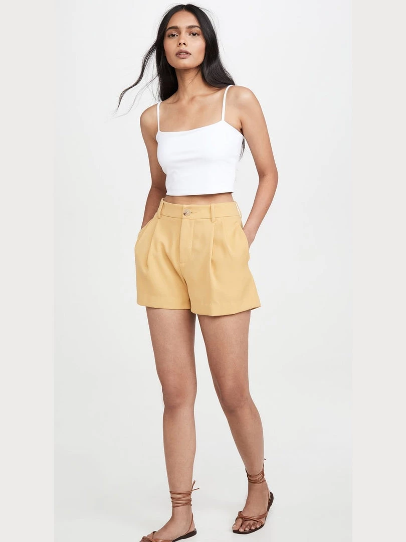 Susana Monaco String Crop Tank - Sugar 4 Susana Monaco String Crop Tank - Sugar