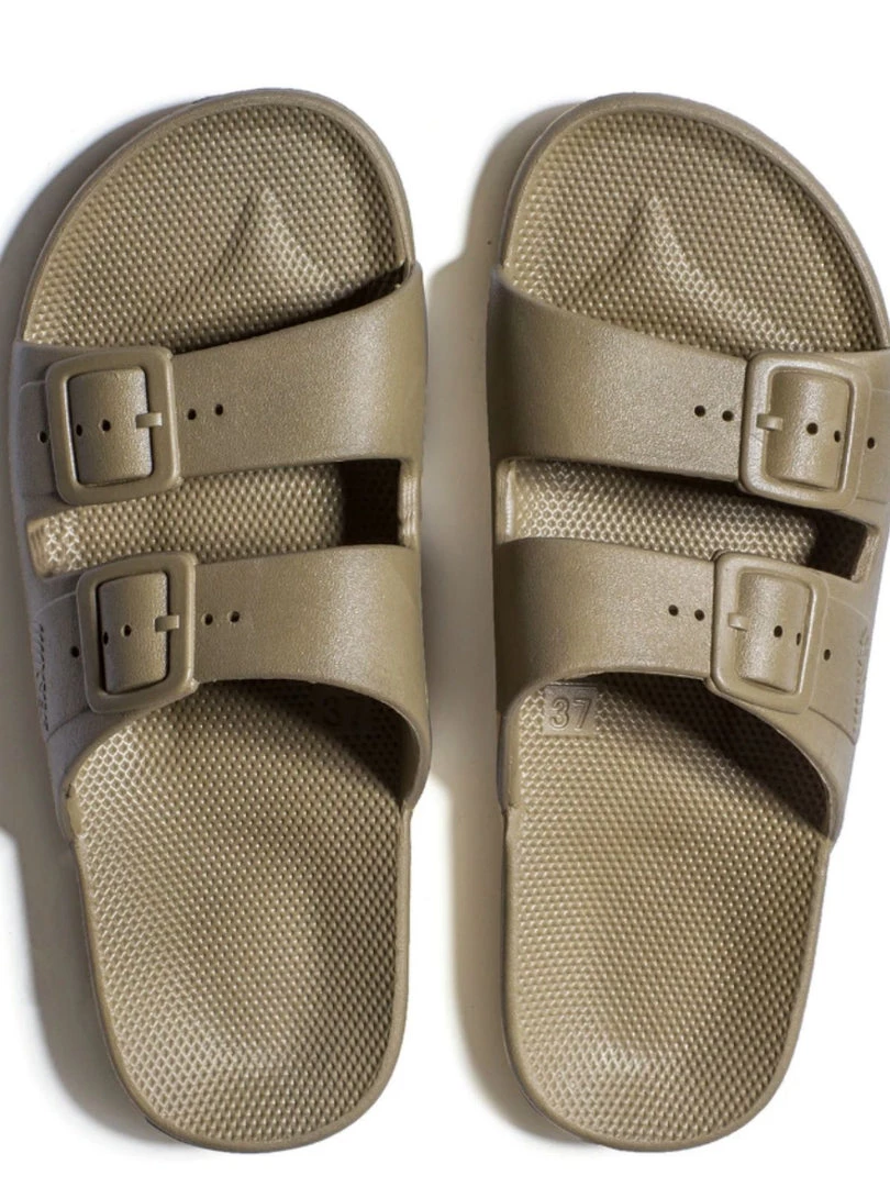 Freedom Moses Slides - Khaki 3 Freedom Moses Slides - Khaki