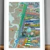 Jesse Husband Designs Avalon & Stone Harbor Map Home & Gift 1 Jesse Husband Designs Avalon & Stone Harbor Map Home & Gift