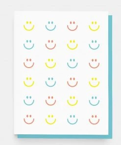Paper And Stuff Home & Gift Smiley Face Pattern Greeting Card