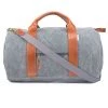 Boarding Pass Voyager Waxed Weekender Bag - Charcoal Grey