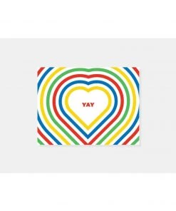 Paper And Stuff "Yay" Heart Greeting Card Home & Gift