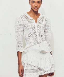 LoveShackFancy Clothing Draper Blouse 11 LoveShackFancy Clothing Draper Blouse