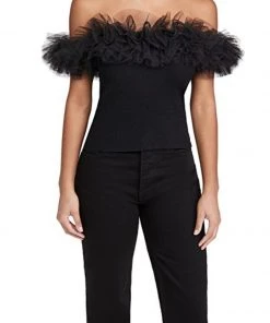 Autumn Cashmere Off The Shoulder Tulle Top Clothing