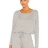 Eberjey Elon Ballet Top - Heather Grey Clothing 1 Eberjey Elon Ballet Top - Heather Grey Clothing