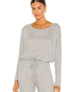 Eberjey Elon Ballet Top - Heather Grey Clothing