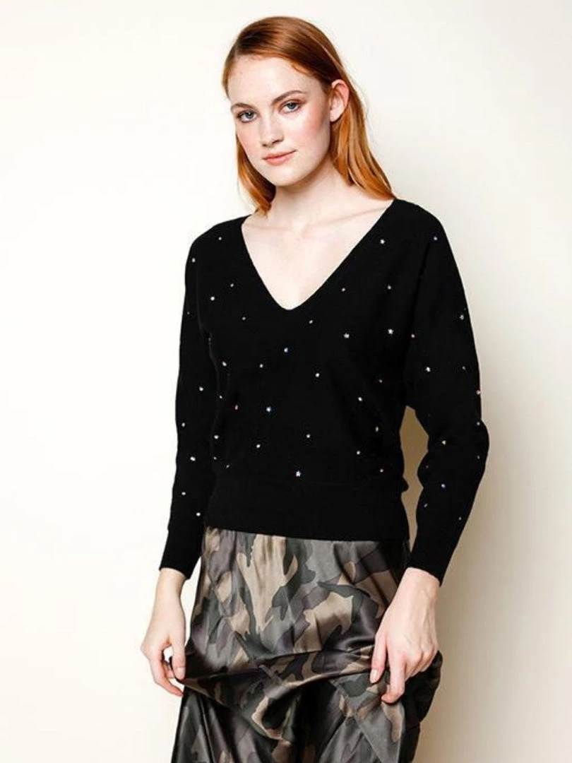 27 Miles Axelle Star Studded Sweater Clothing 3 27 Miles Axelle Star Studded Sweater Clothing