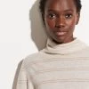 Vince Cashmere Striped Fitted Turtlenecck 2 Vince Cashmere Striped Fitted Turtlenecck