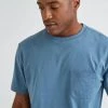 RicherPoorer Clothing Men's Crew Pocket Tee - Blue Mirage