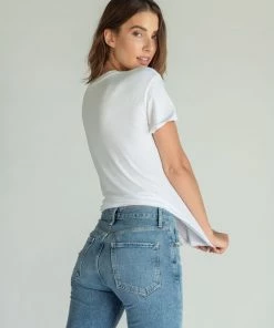 The Perfect White Tee Clothing Harley Boxy Crew - White