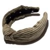 Lele Sadoughi Knotted Headband - Corduroy Olive