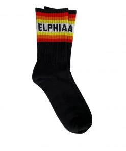 South Fellini Clothing Philadelphia Sunrise Black Socks