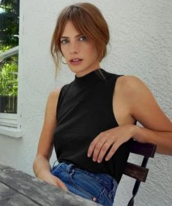 Nation LTD Bria Mock Neck Tank Clothing