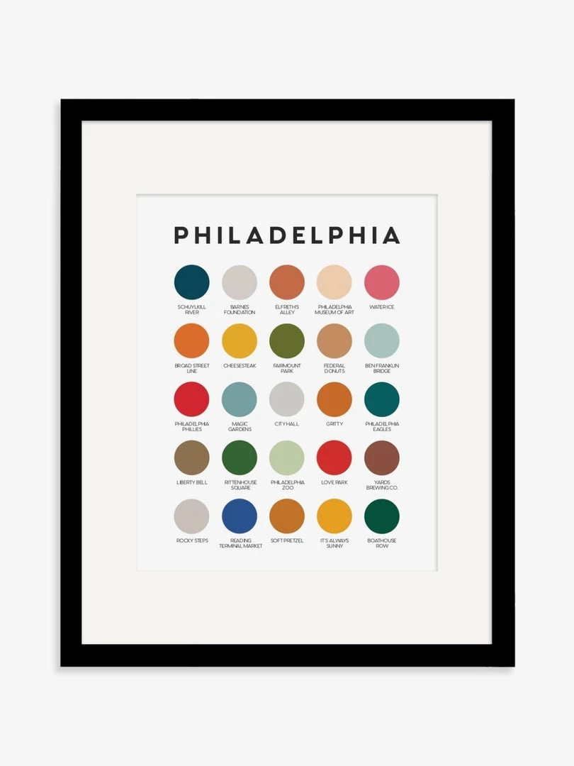 Lunch City Studio Home & Gift Philadelphia Color Palette Print 4 Lunch City Studio Home & Gift Philadelphia Color Palette Print