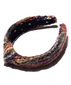 Lele Sadoughi Slim Knotted Headband - Terracotta Sweater