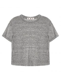 AMO Clothing Babe Tee - Heather Grey 7 AMO Clothing Babe Tee - Heather Grey