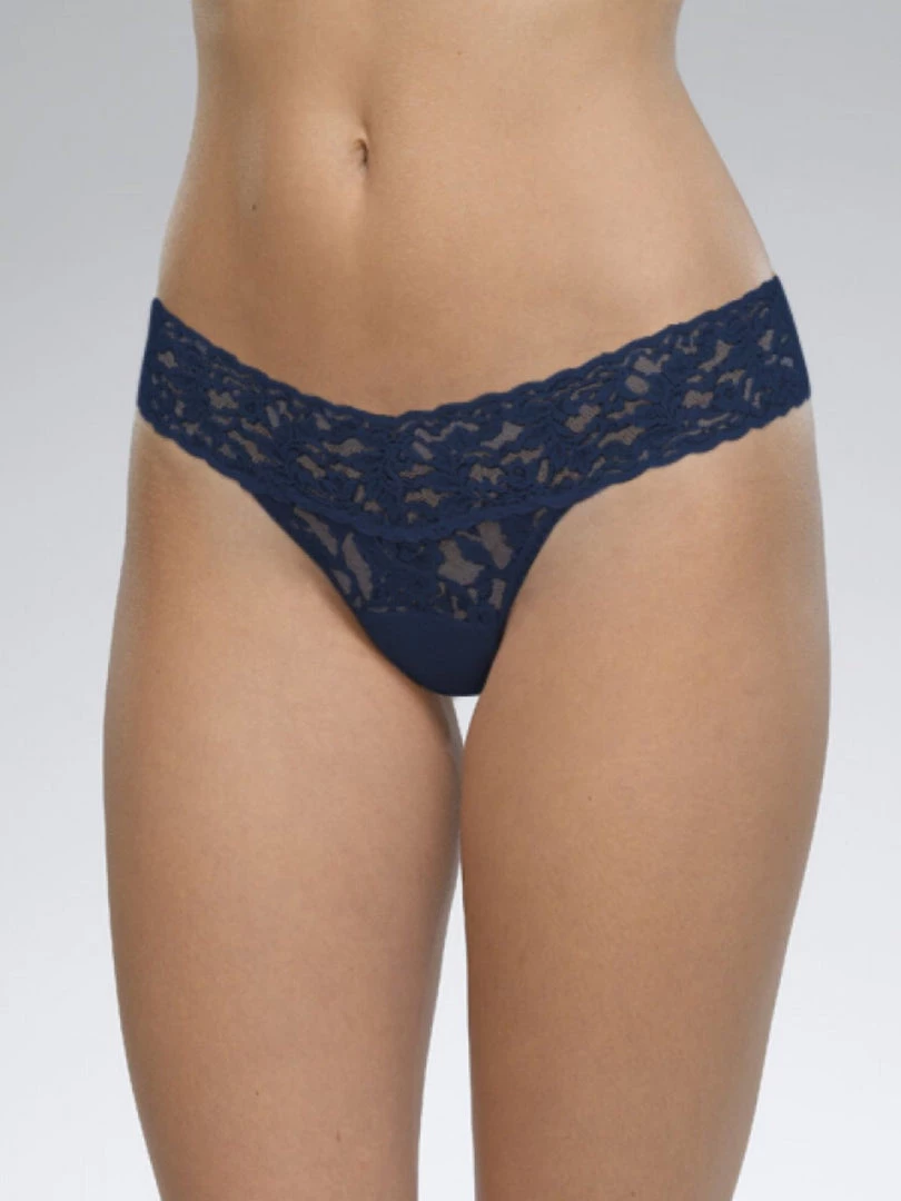 Hanky Panky Original Rise Thong - Navy 4 Hanky Panky Original Rise Thong - Navy