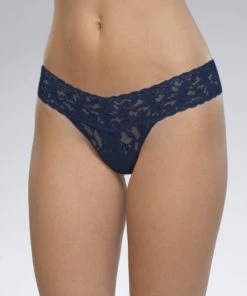 Hanky Panky Clothing Low Rise Thong - Navy