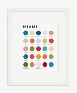Lunch City Studio Miami Color Palette Print