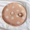 Erika Christine Ceramics Home & Gift Peach Petunia Catchall Plate