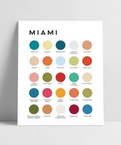 Lunch City Studio Miami Color Palette Print
