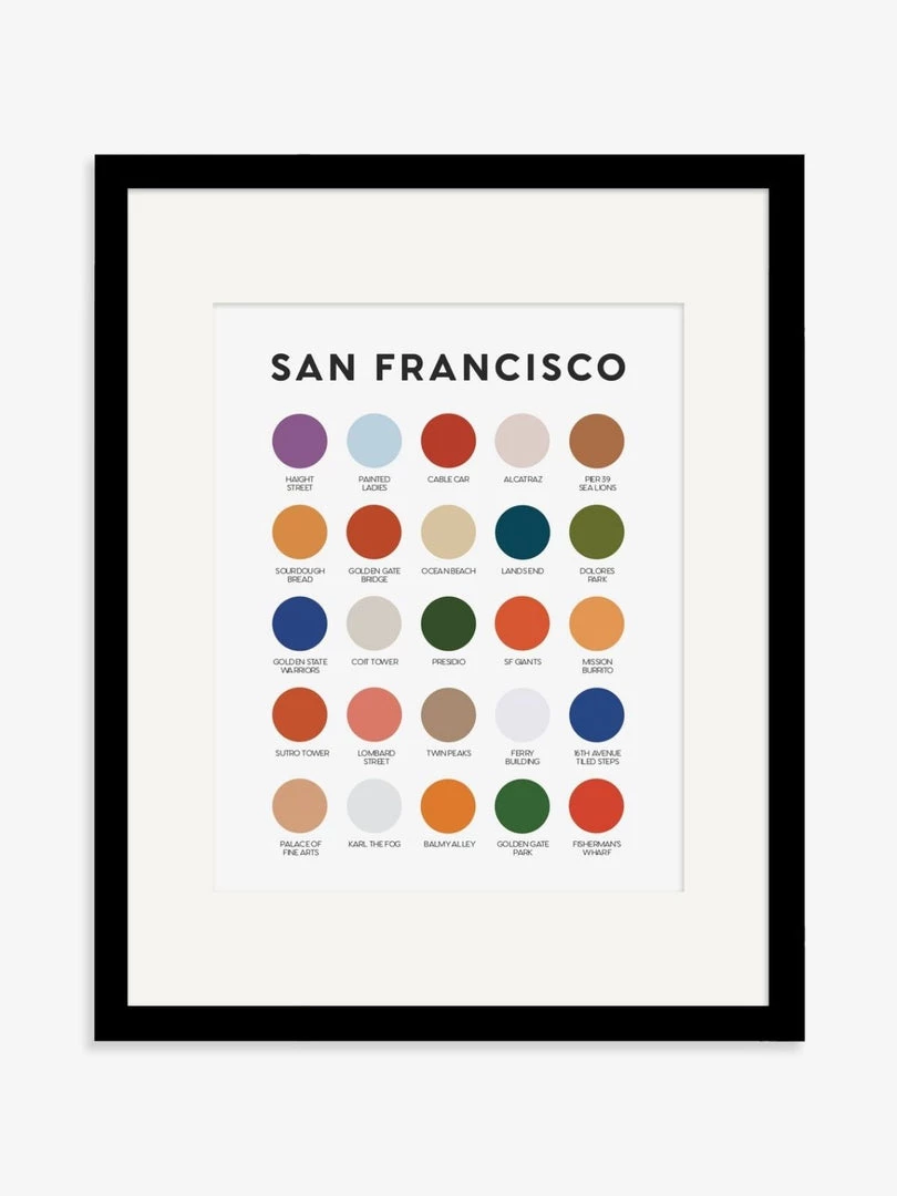 Lunch City Studio San Francisco Color Palette Print 4 Lunch City Studio San Francisco Color Palette Print