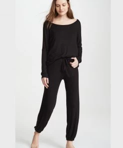 Eberjey Clothing Elon Ballet Top - Black