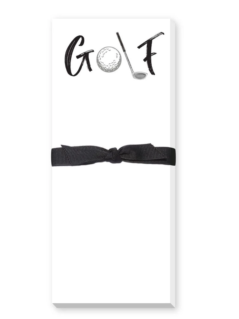 Donovan Designs Home & Gift Skinnie Notepad - Golf 3 Donovan Designs Home & Gift Skinnie Notepad - Golf