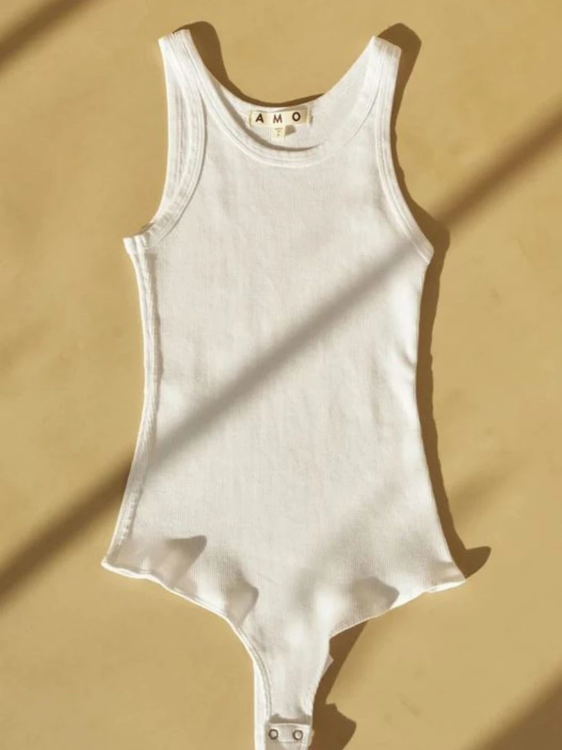 AMO Clothing Long Rib Tank Body Suit 6 AMO Clothing Long Rib Tank Body Suit