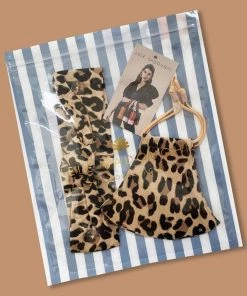 Lele Sadoughi Leopard Mask & Headband Bundle Accessories