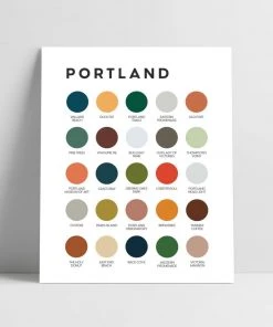 Lunch City Studio Portland, ME Color Palette Print Home & Gift