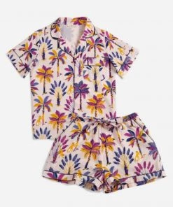 PrintFresh Short Sleep Set - Royal Palms Clothing