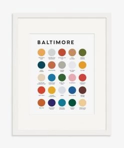 Lunch City Studio Baltimore Color Palette Print