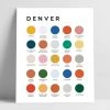 Lunch City Studio Denver Color Palette Print 1 Lunch City Studio Denver Color Palette Print