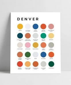 Lunch City Studio Denver Color Palette Print