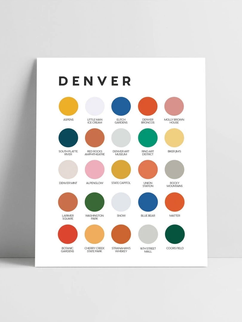 Lunch City Studio Denver Color Palette Print 3 Lunch City Studio Denver Color Palette Print
