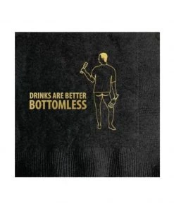 Pretty Alright Goods Bottomless Drinks Cocktail Napkins Accessories